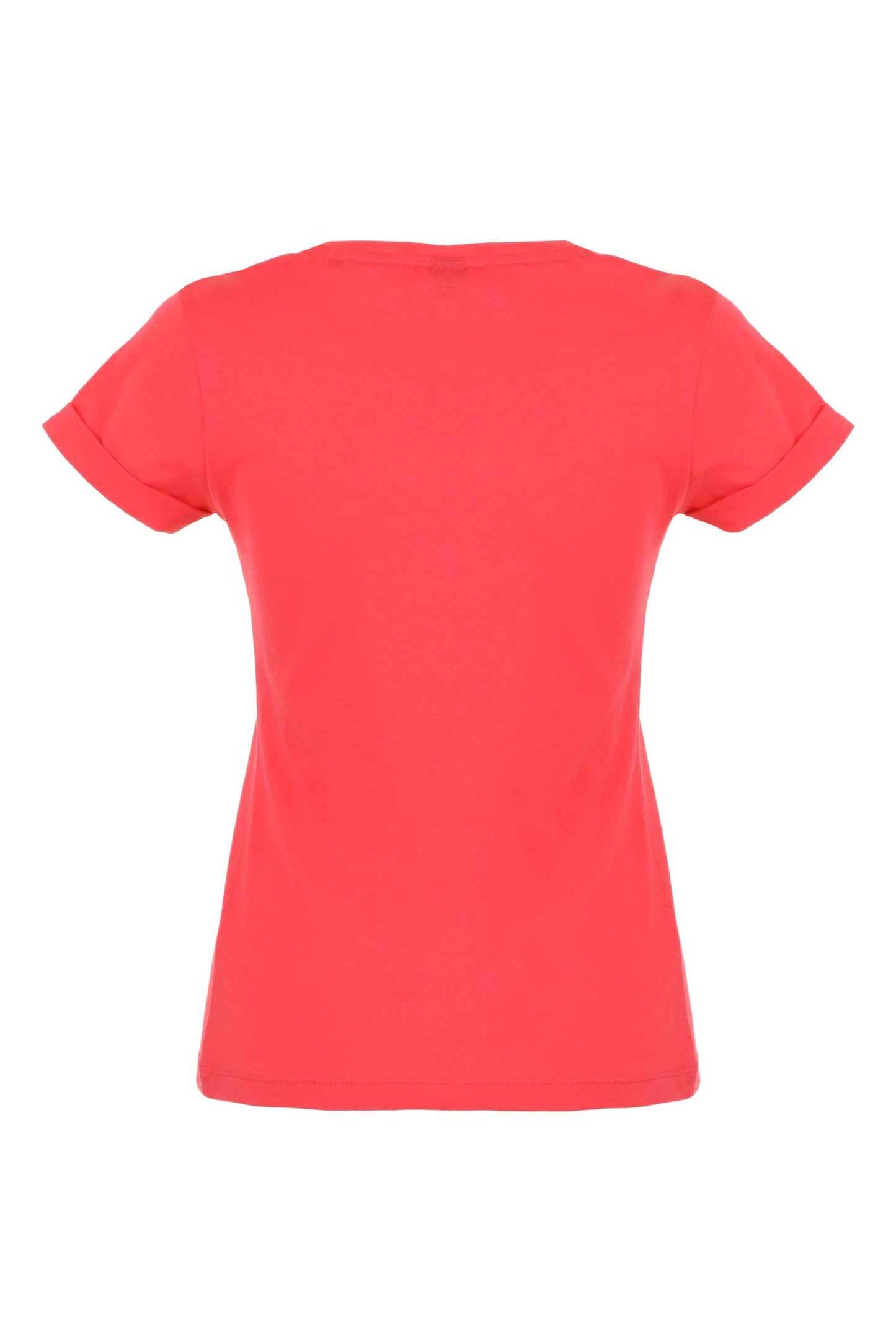 Chic Pink Cotton Logo Tee for Women