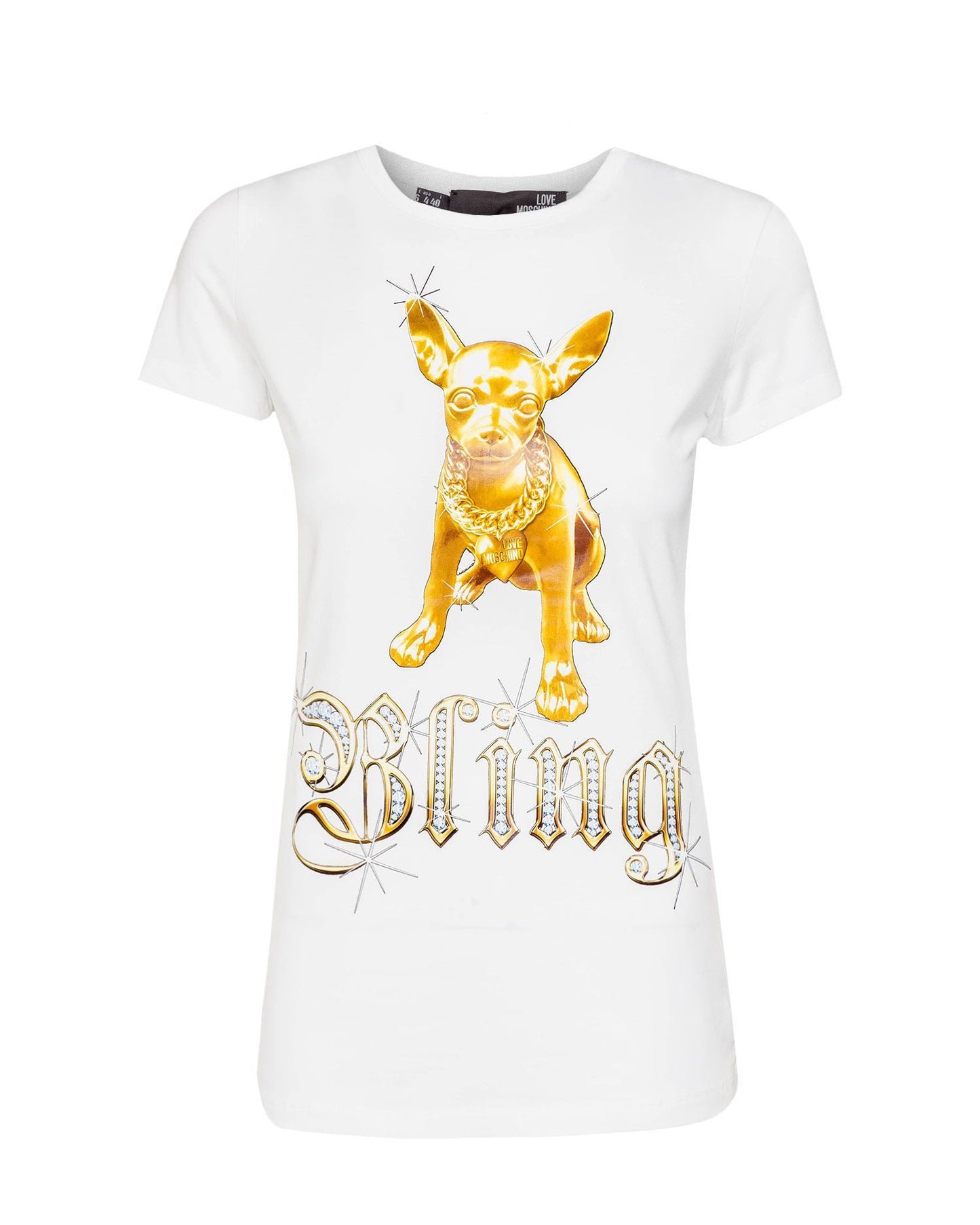 Chic Printed Cotton Tee with Stretch