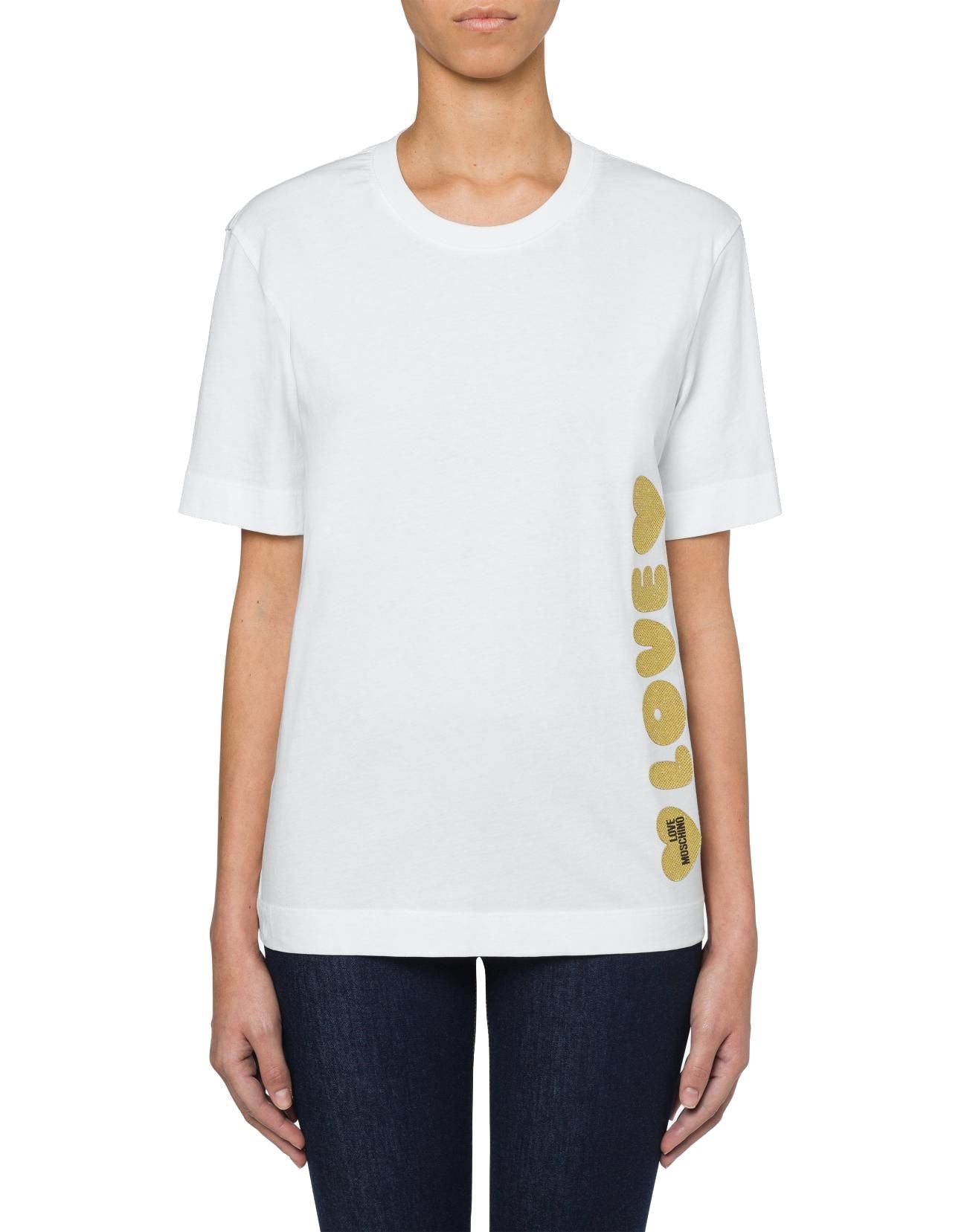Dazzling Heart Lurex Logo Tee