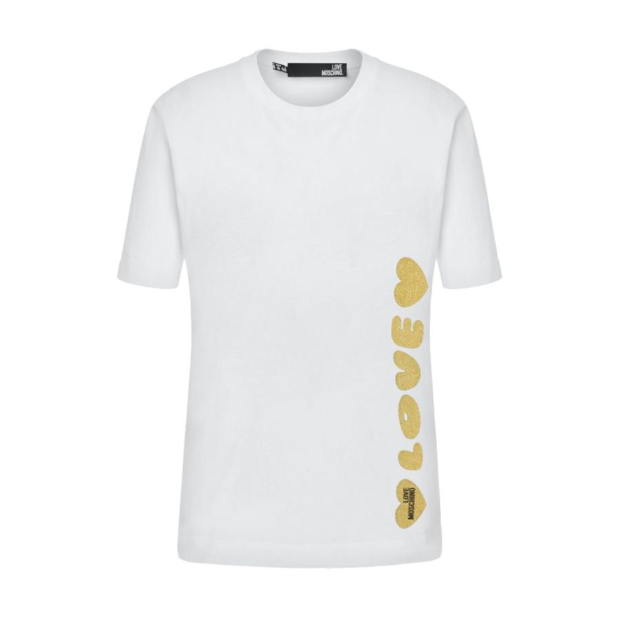 Dazzling Heart Lurex Logo Tee