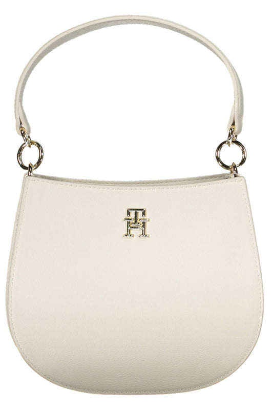 White Polyester Handbag