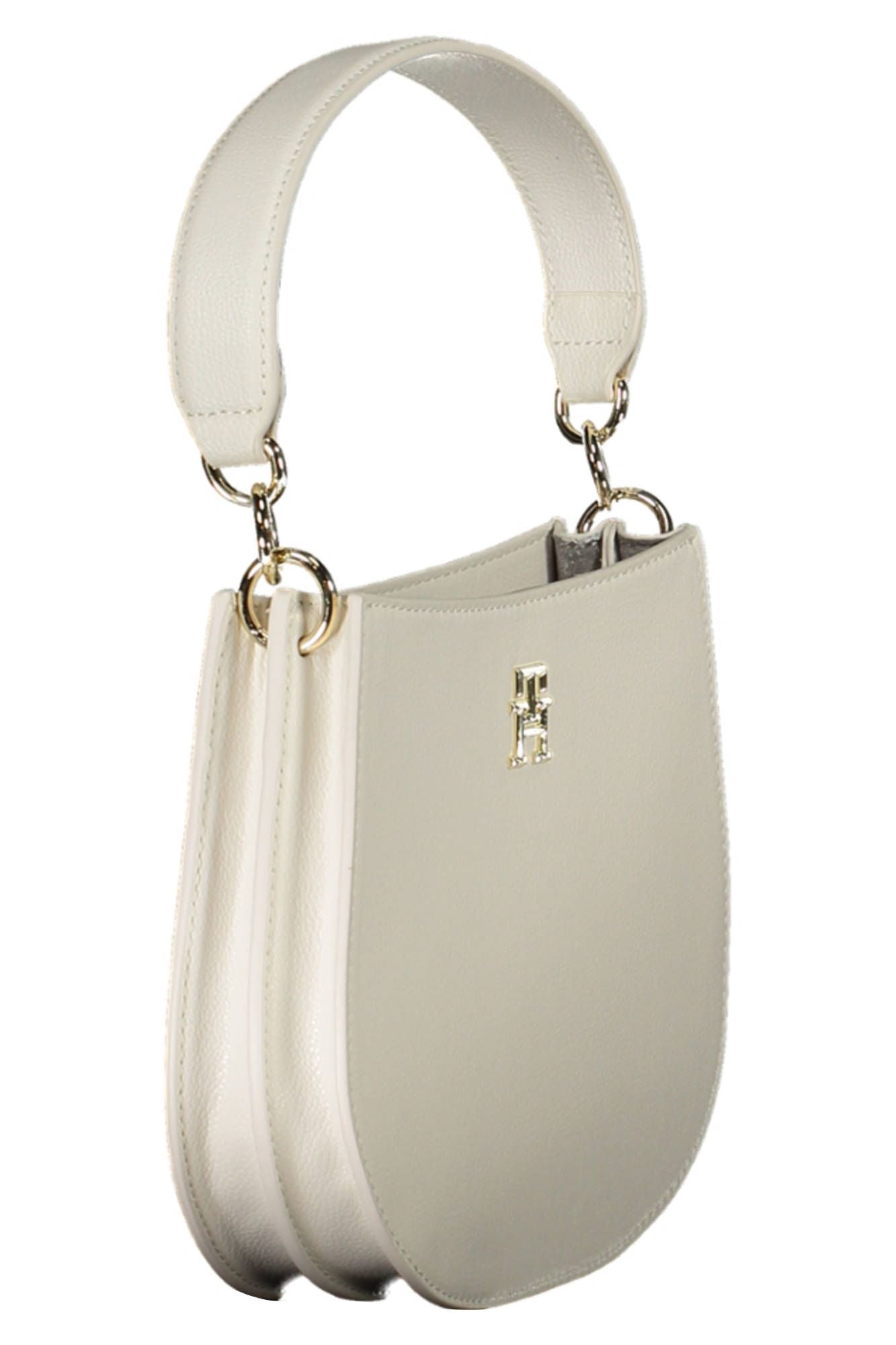 White Polyester Handbag