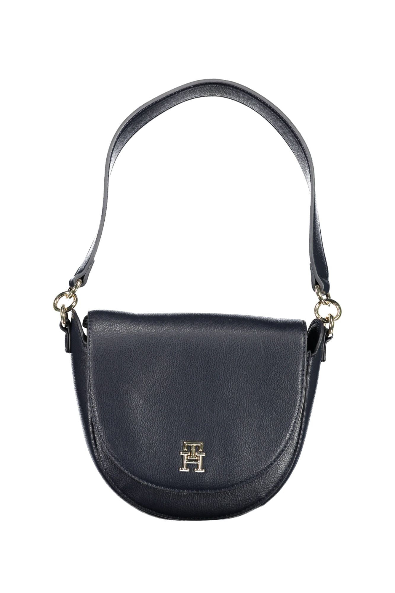 Blue Polyester Handbag