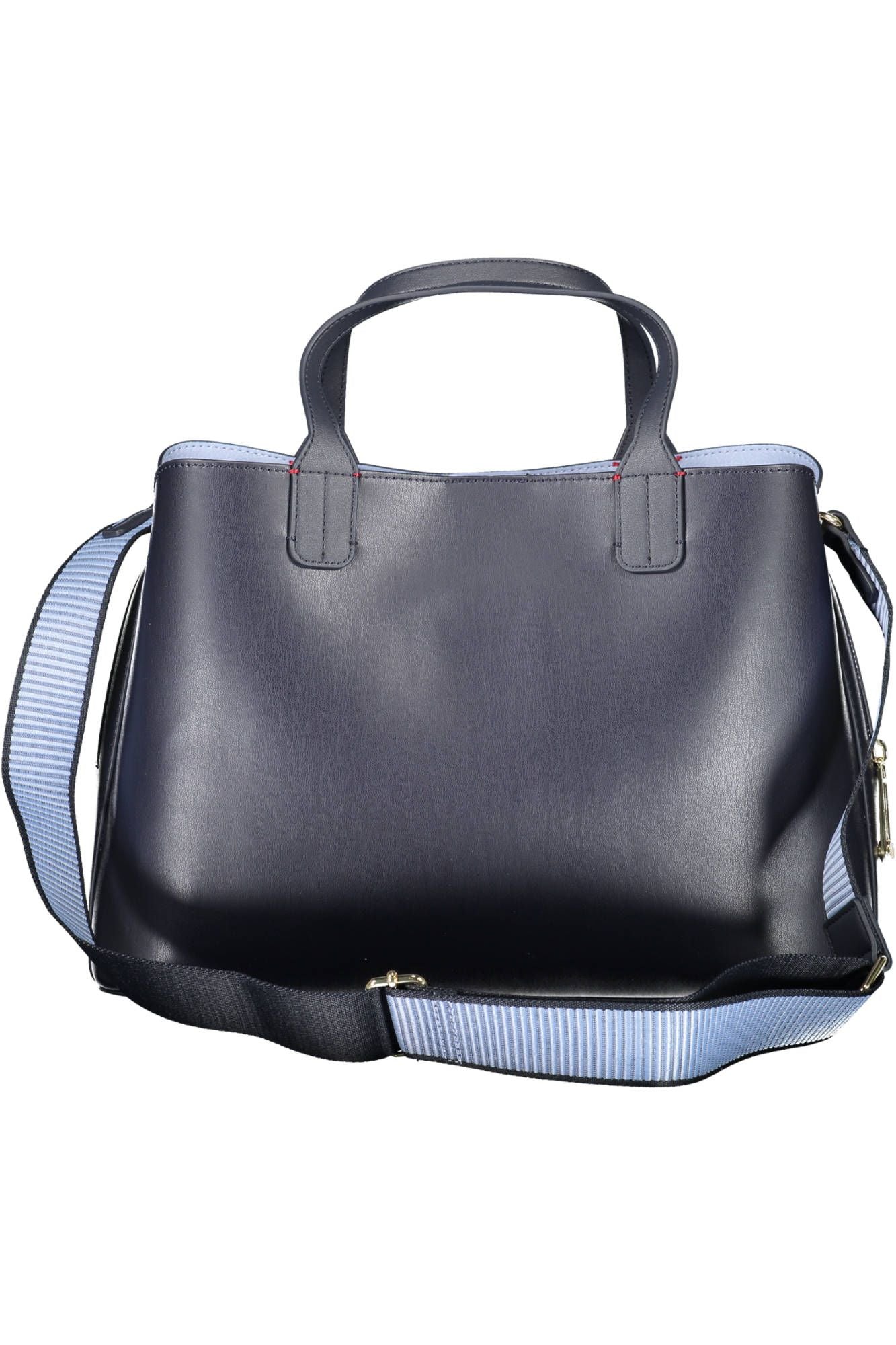 Blue Polyurethane Handbag