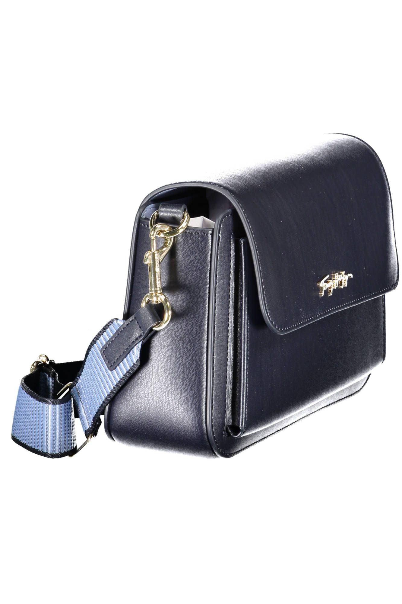 Blue Polyurethane Handbag