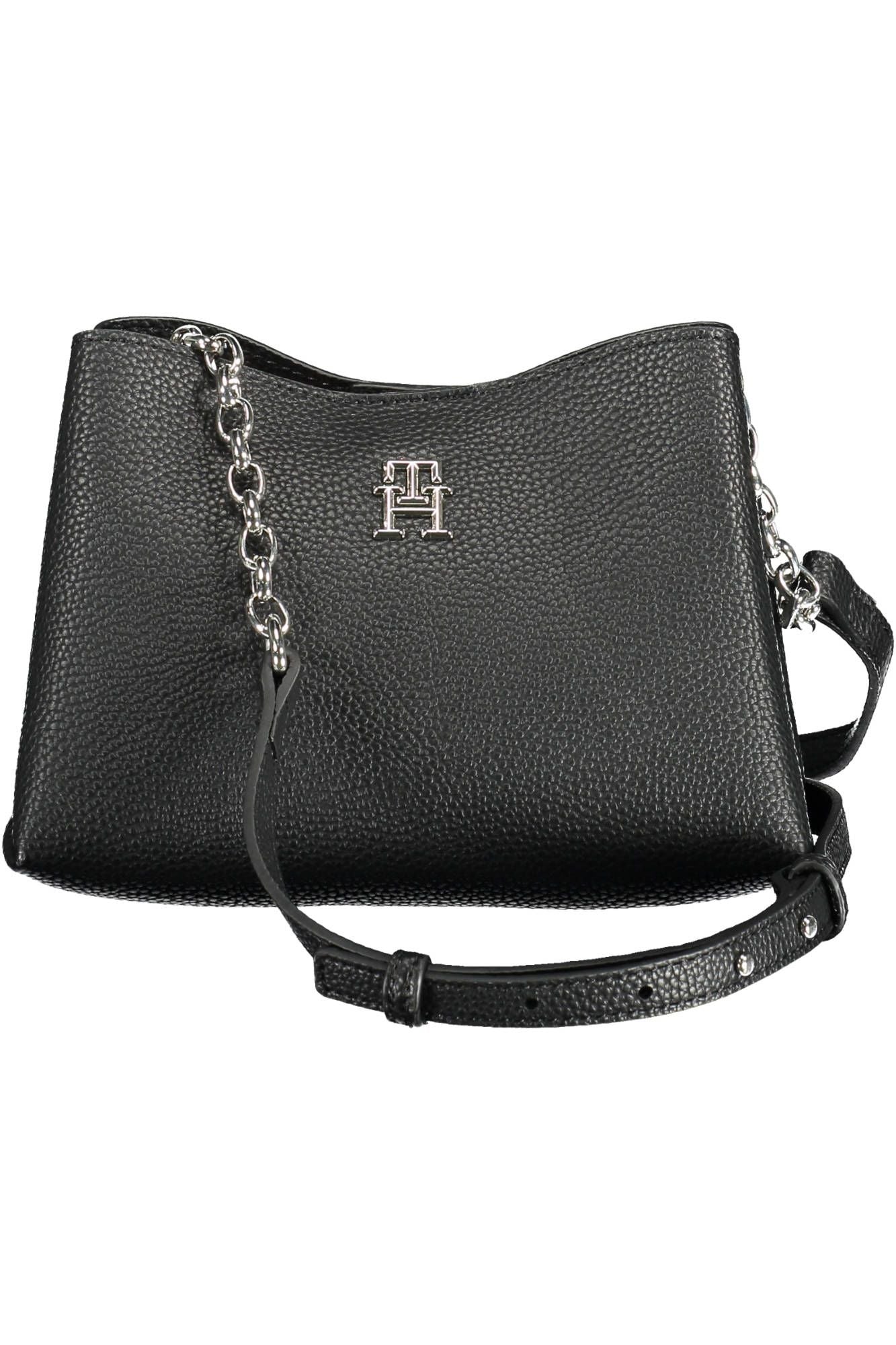 Black Polyester Handbag