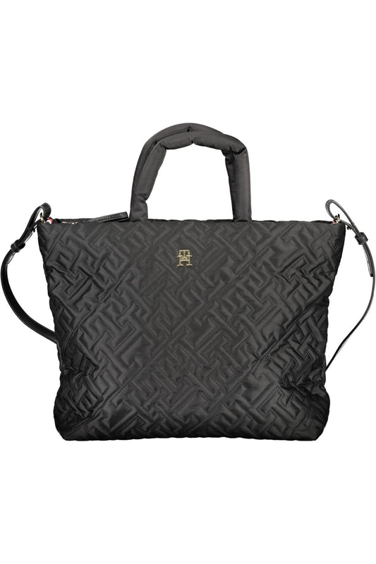 Black Polyester Handbag