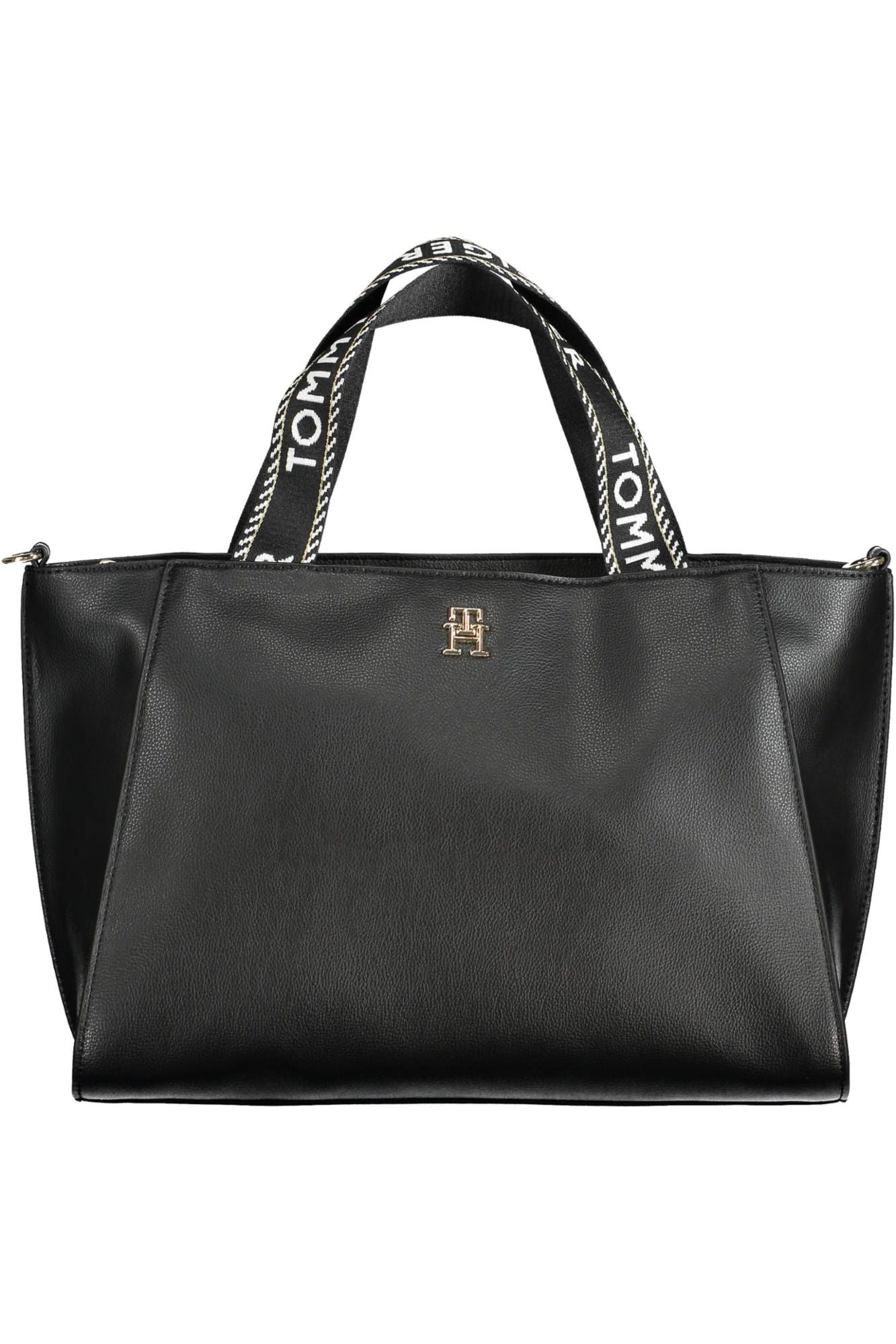 Black Polyester Handbag