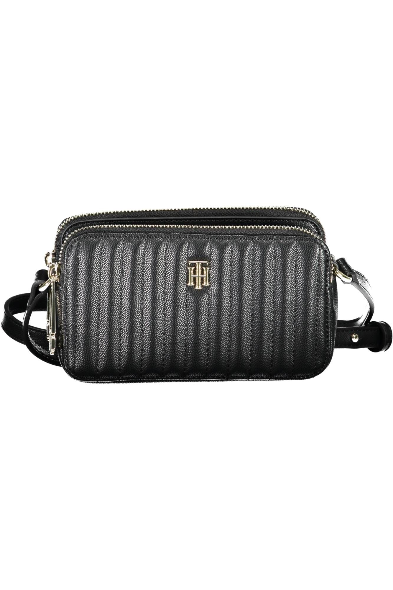 Black Polyurethane Handbag