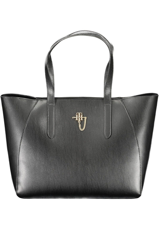 Black Polyurethane Handbag