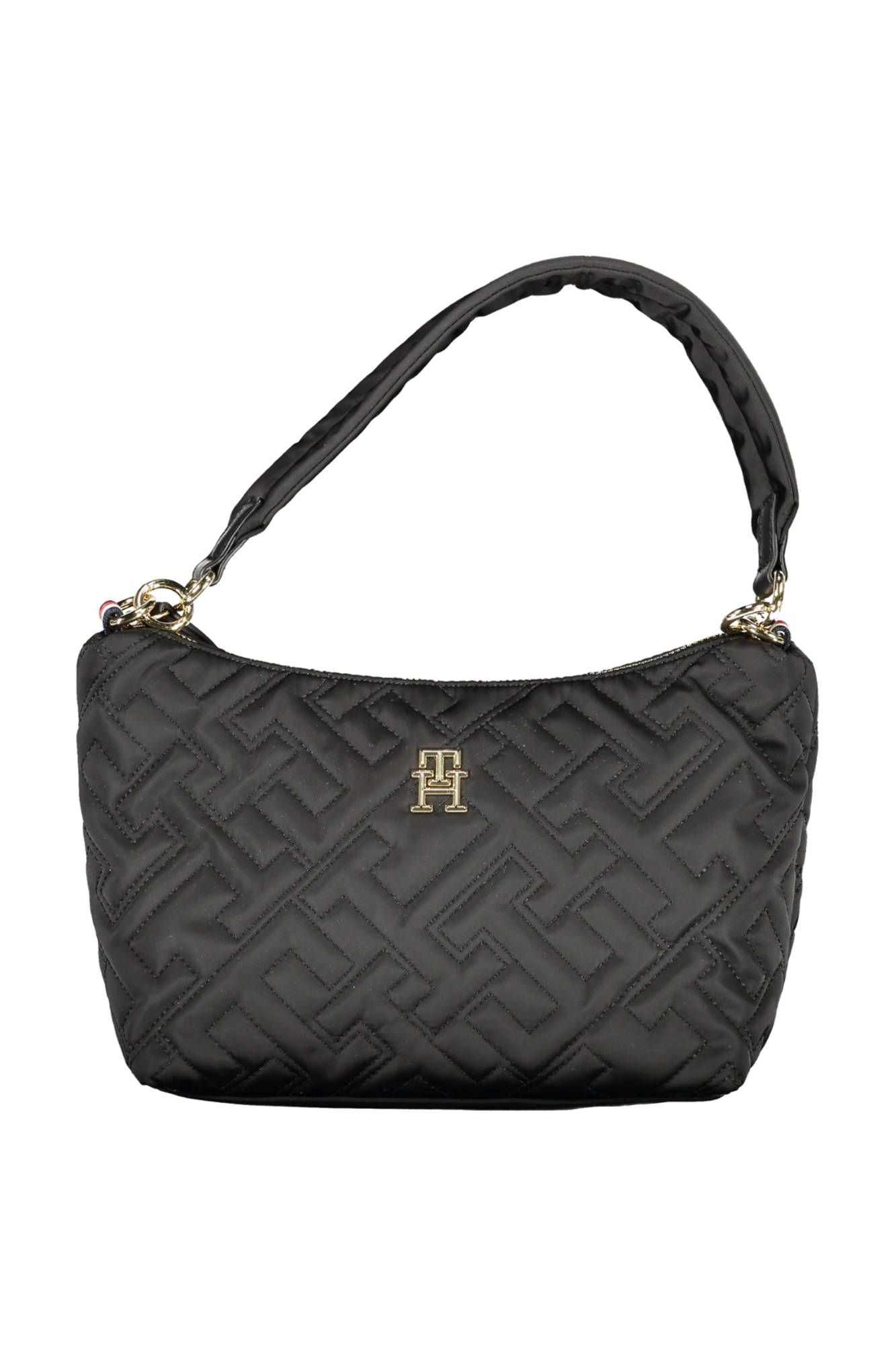 Black Polyester Handbag