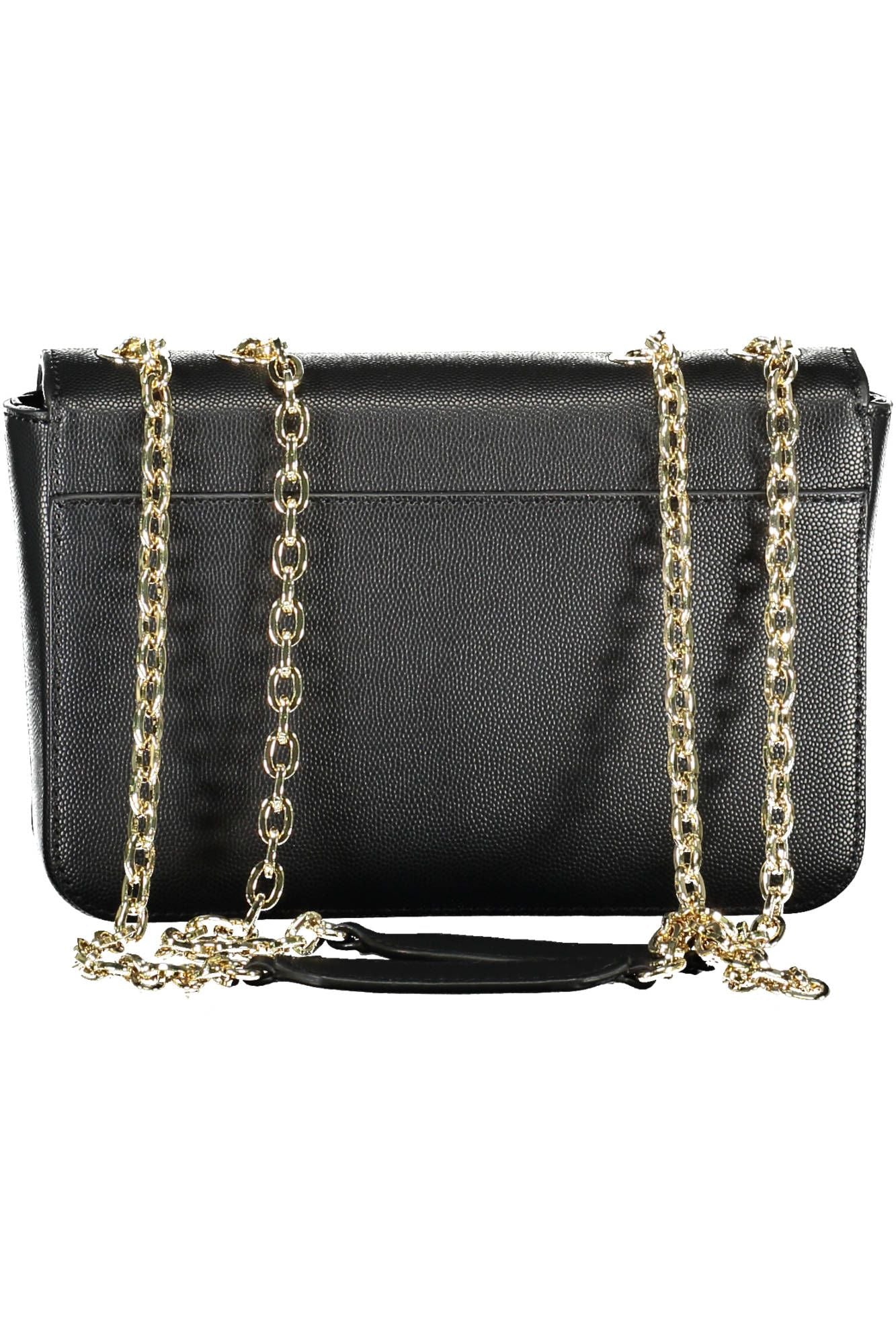 Black Polyurethane Handbag