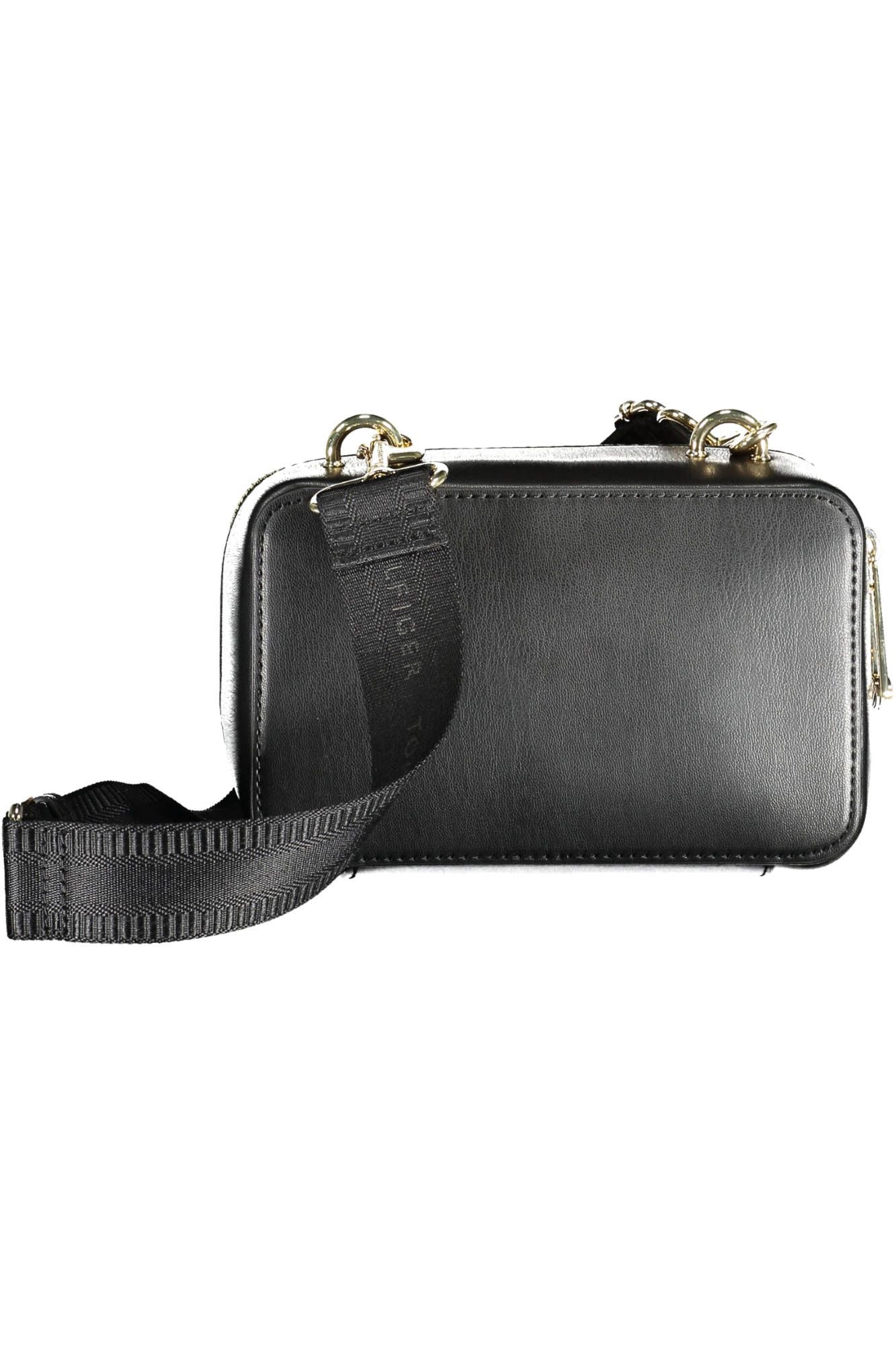 Black Polyurethane Handbag