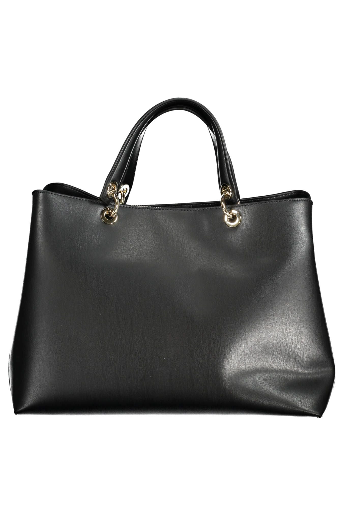 Black Polyurethane Handbag