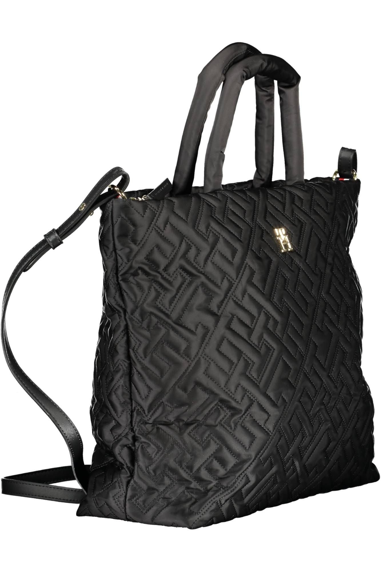 Black Polyester Handbag