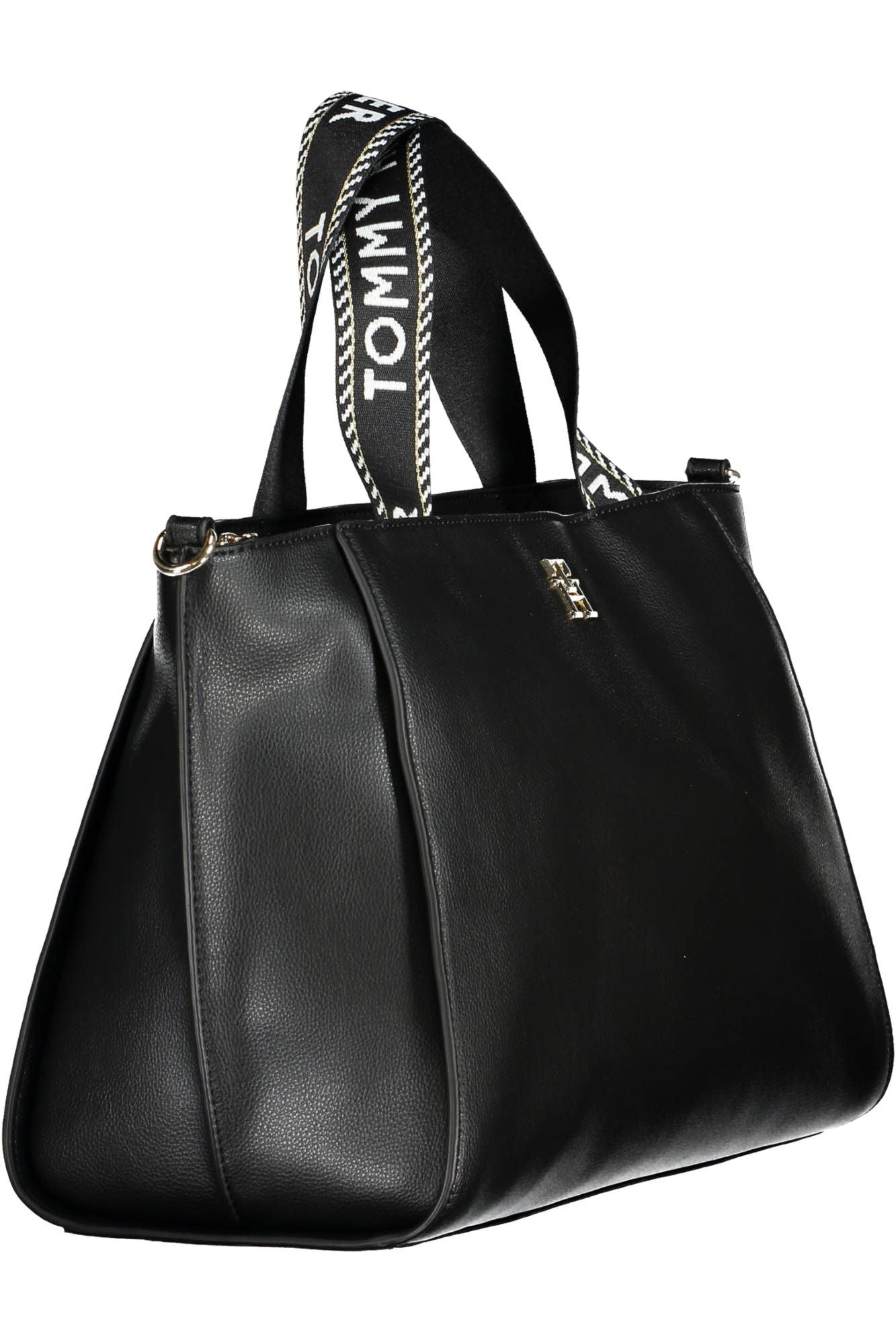 Black Polyester Handbag