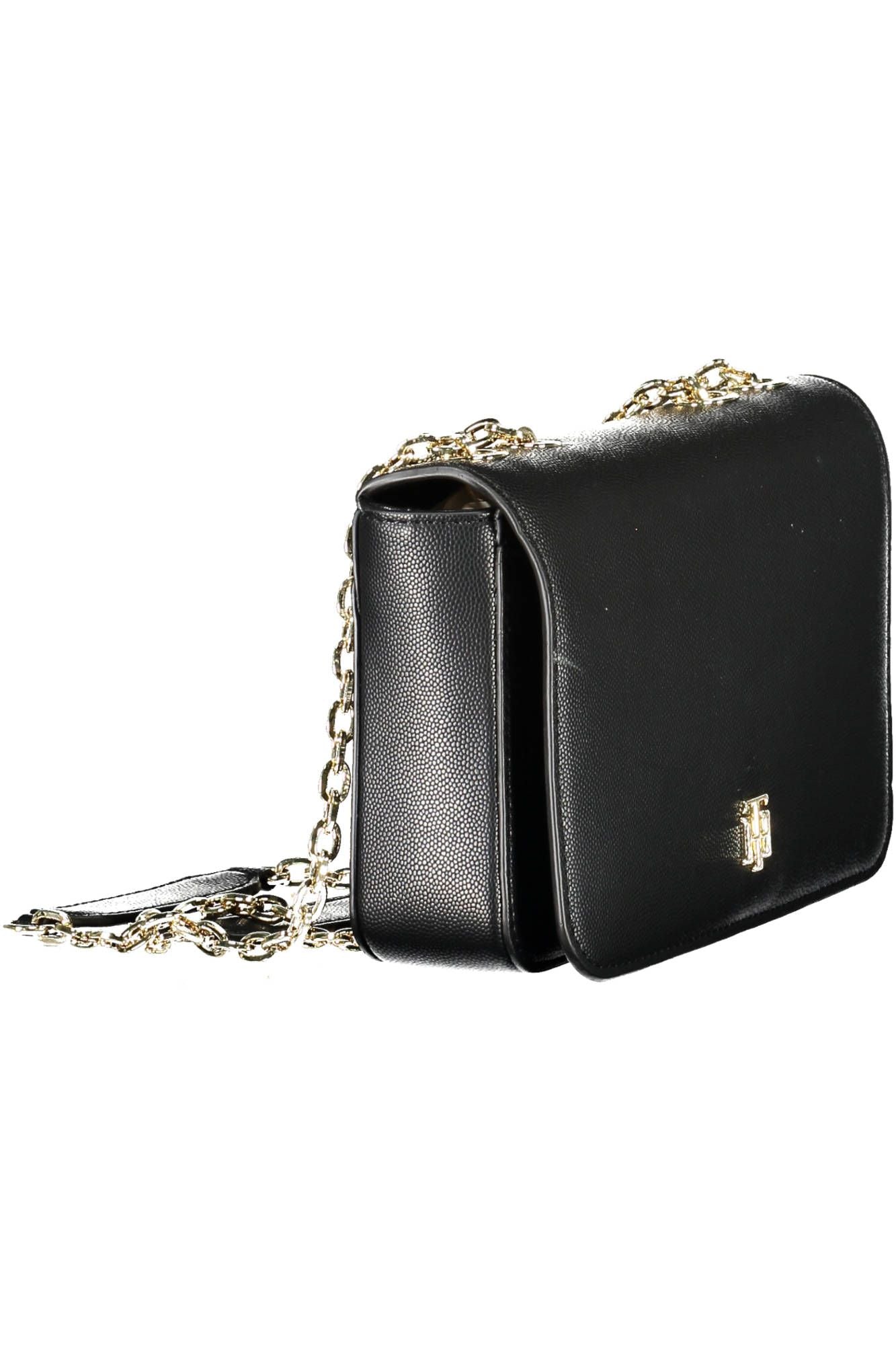 Black Polyurethane Handbag