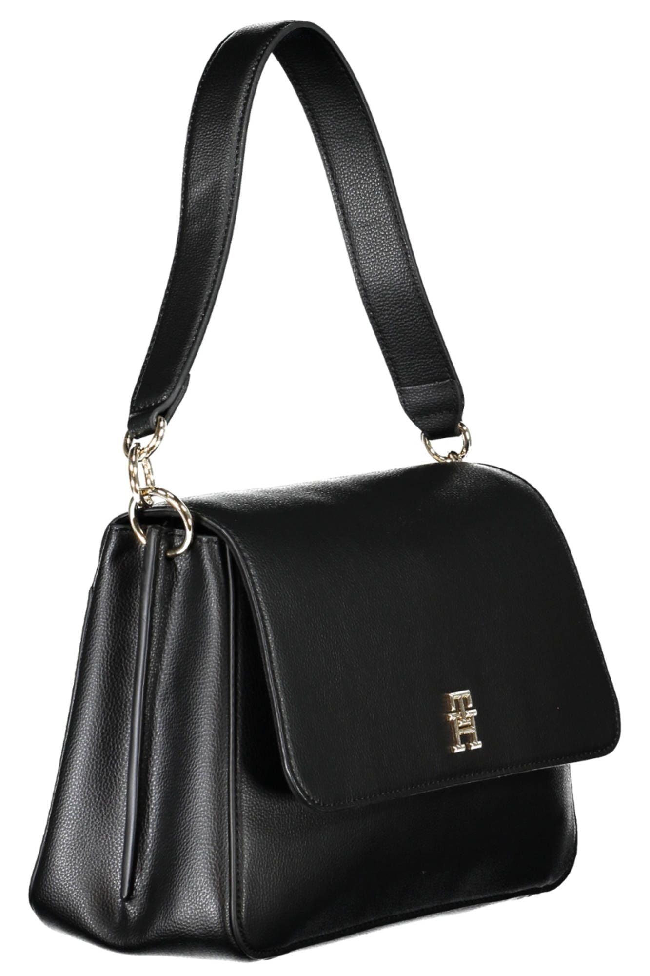 Black Polyester Handbag