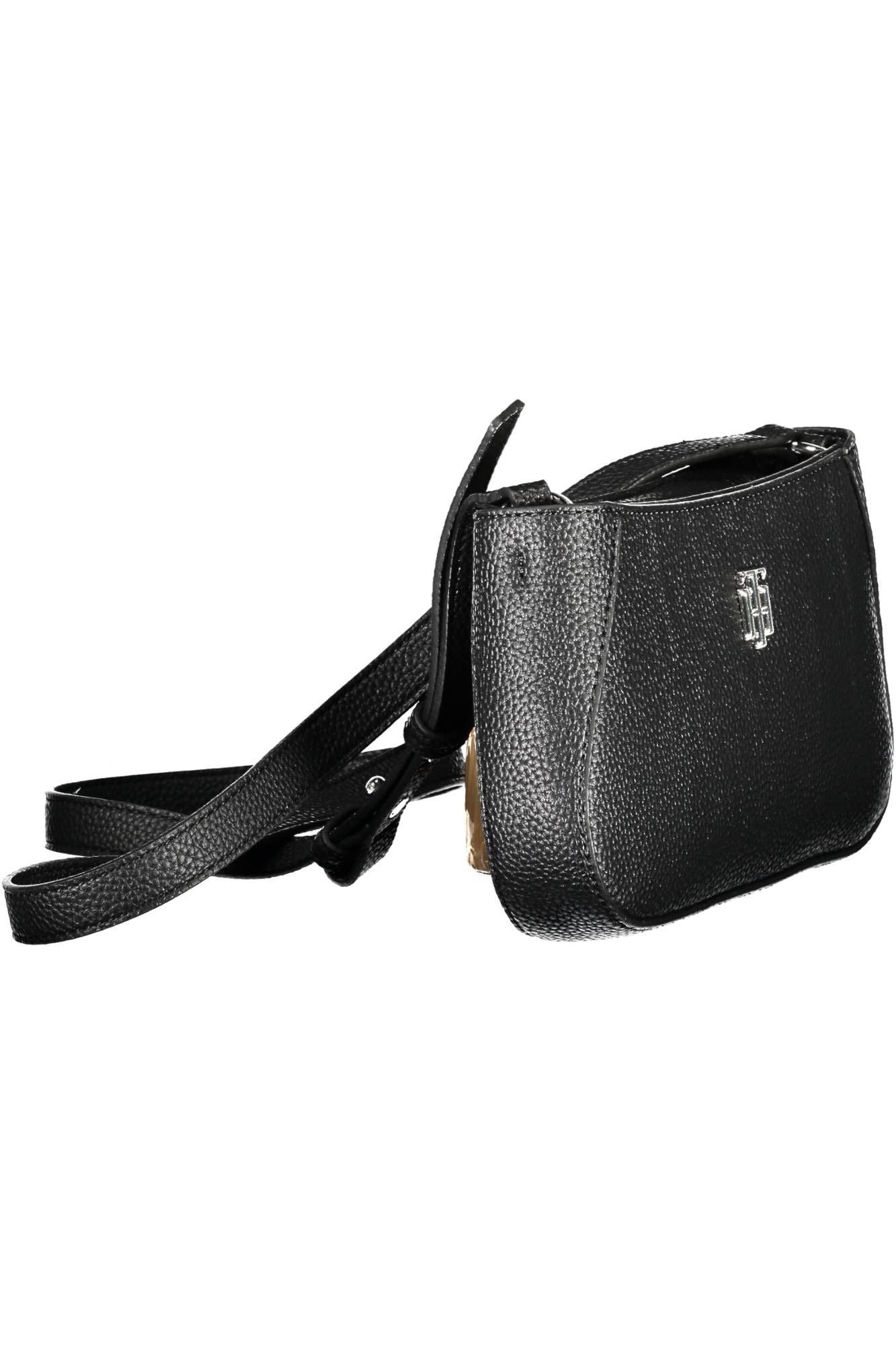 Black Polyurethane Handbag