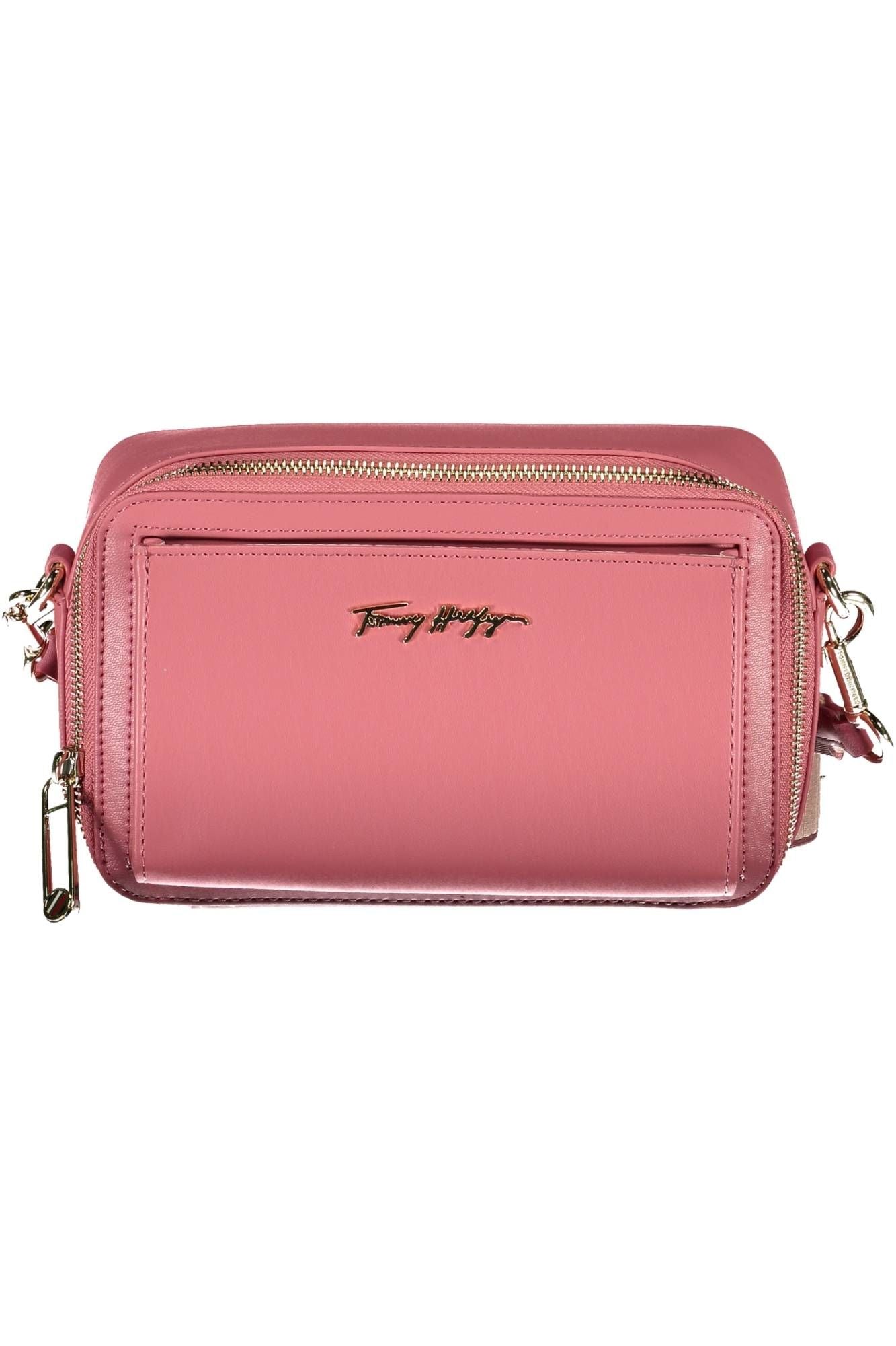 Pink Polyurethane Handbag