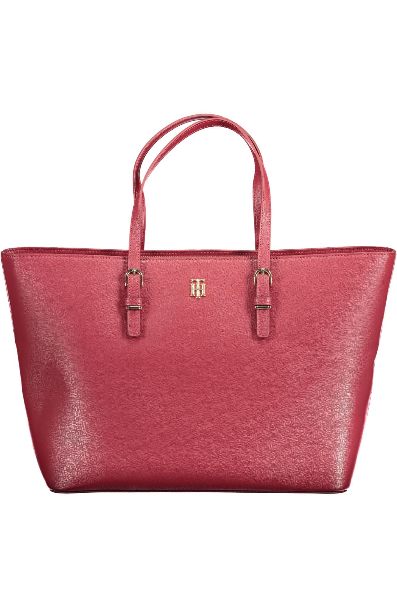 Red Polyurethane Handbag