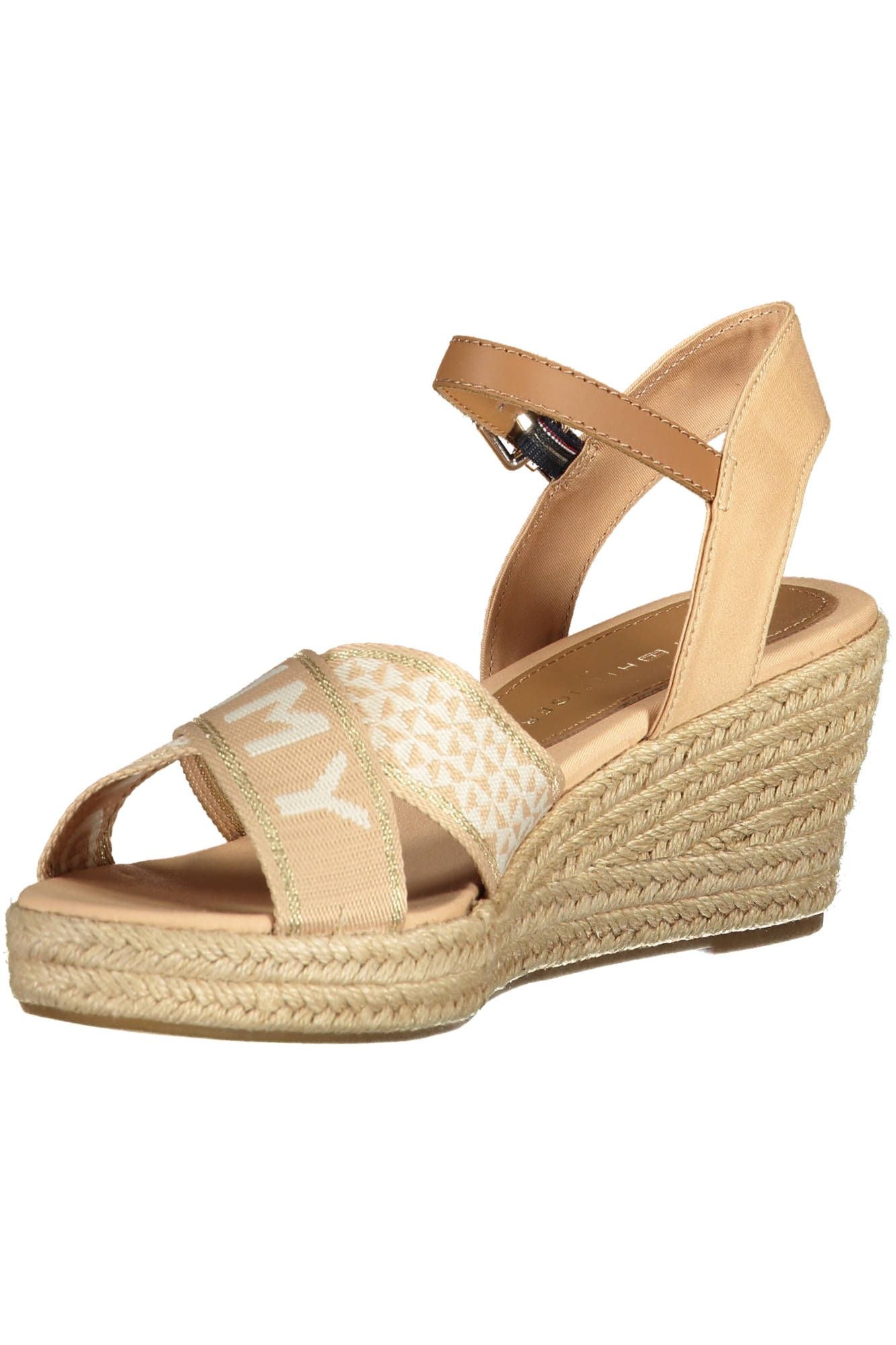 Beige Polyester Sandal