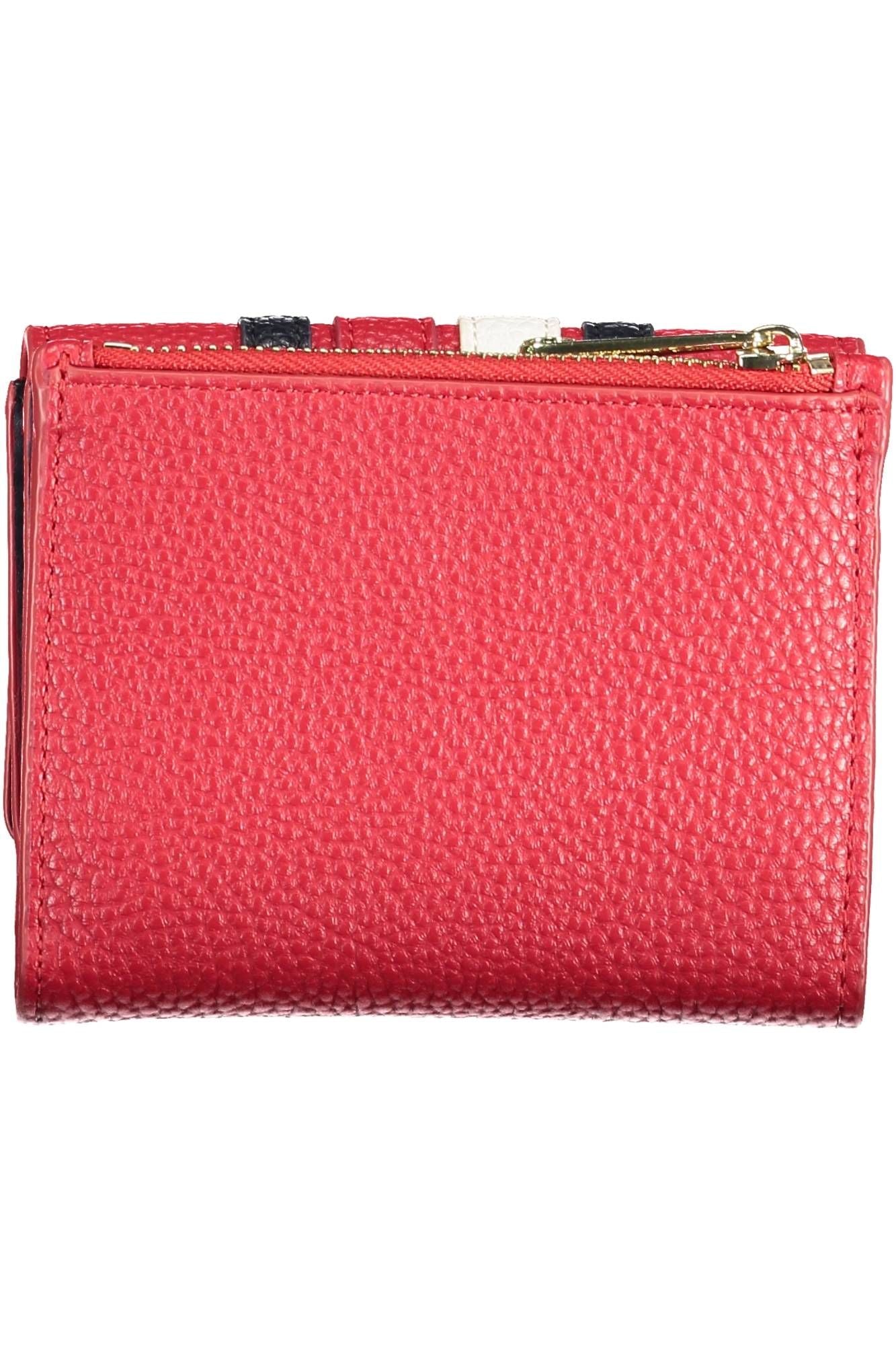 Red Polyurethane Wallet