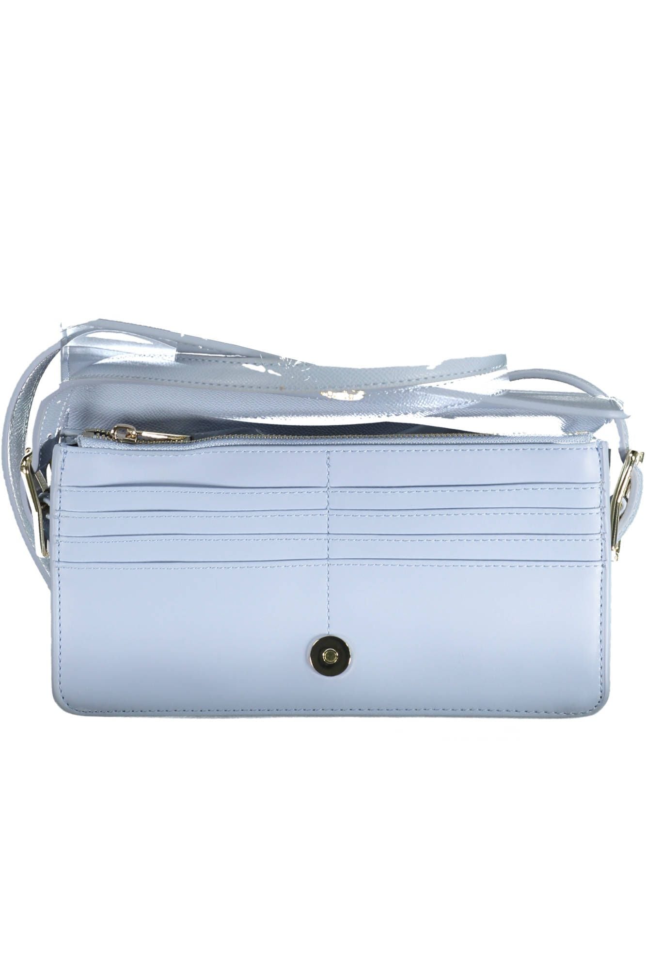 Light Blue Polyurethane Handbag