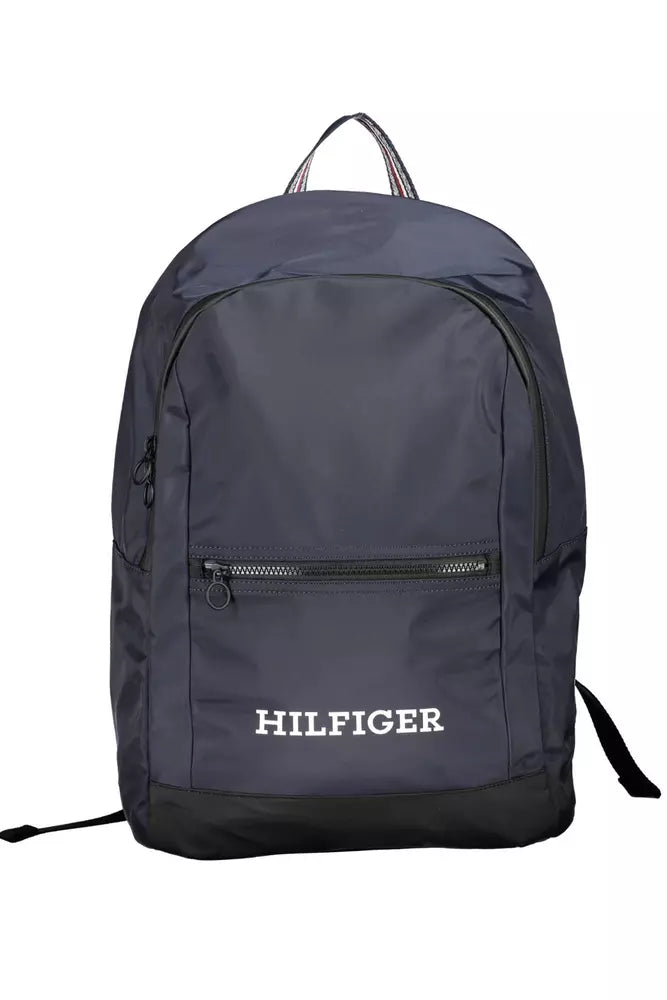 Blue Polyester Backpack