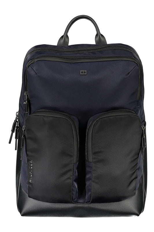 Blue Polyurethane Backpack