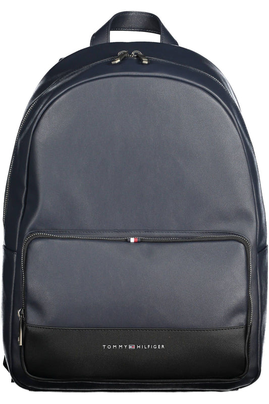 Blue Polyurethane Backpack