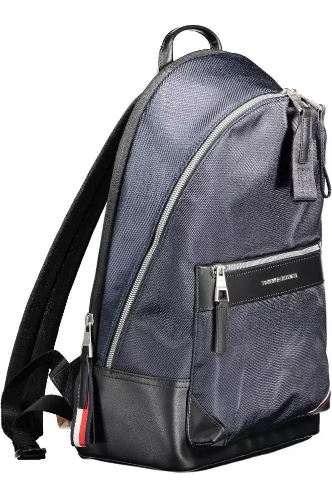 Blue Polyester Backpack