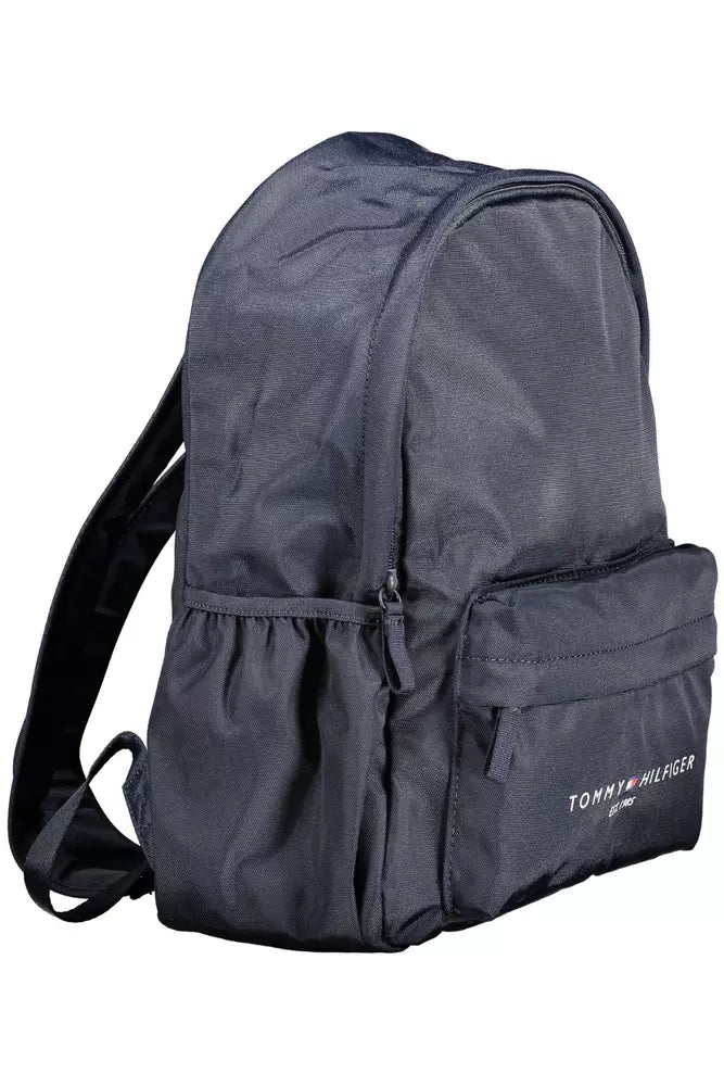 Blue Polyester Backpack