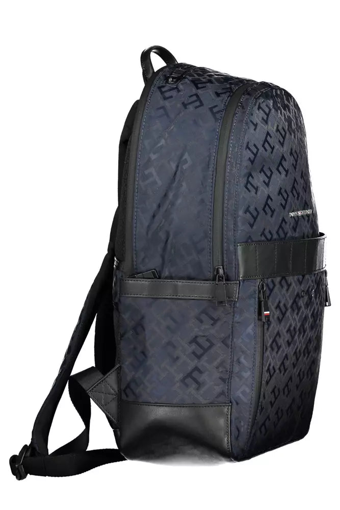 Blue Polyester Backpack