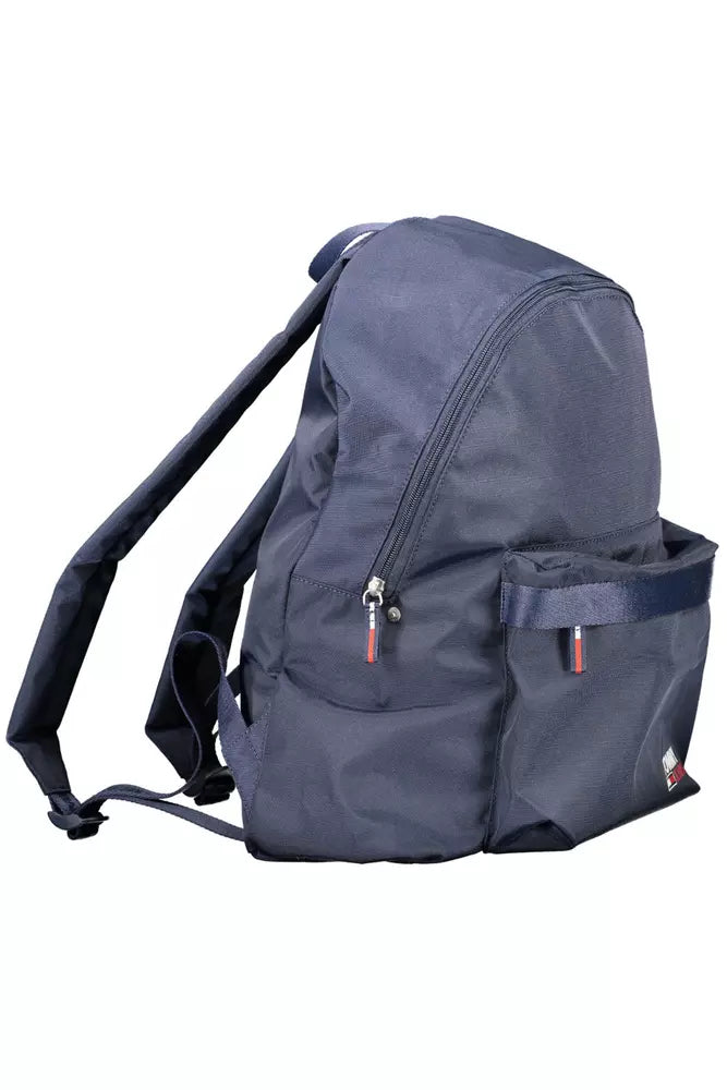 Blue Polyester Backpack