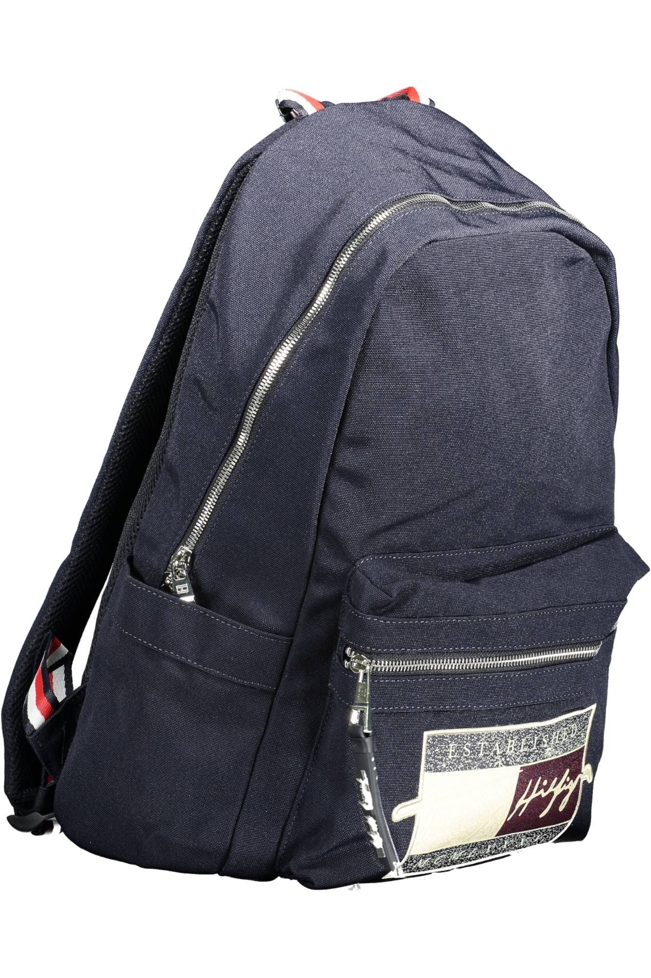 Blue Polyester Backpack