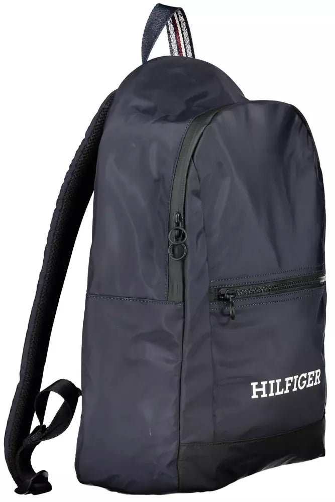 Blue Polyester Backpack