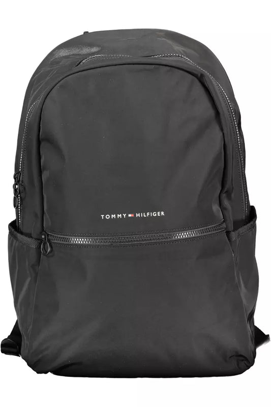 Black Polyester Backpack