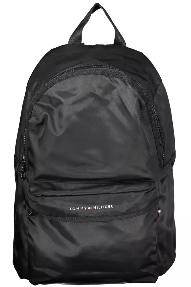 Black Polyester Backpack