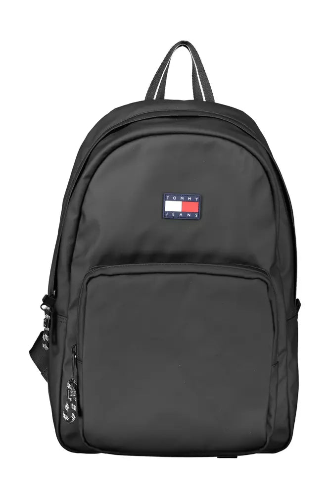 Black Polyester Backpack