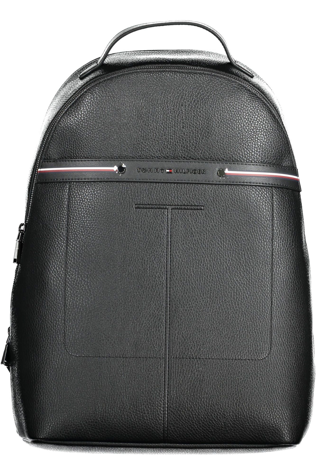 Black Polyurethane Backpack