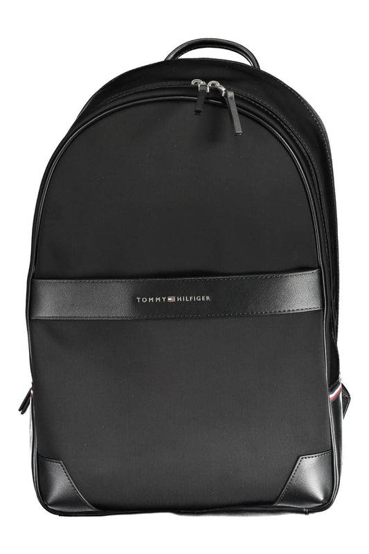 Black Polyester Backpack