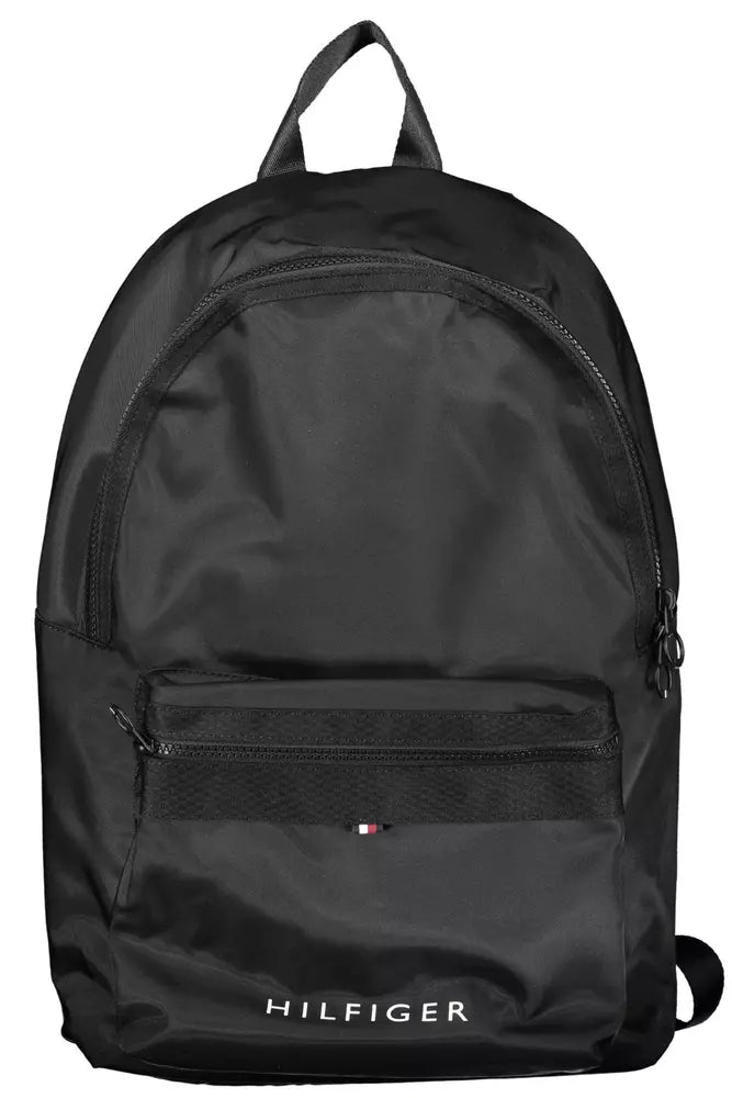 Black Polyester Backpack