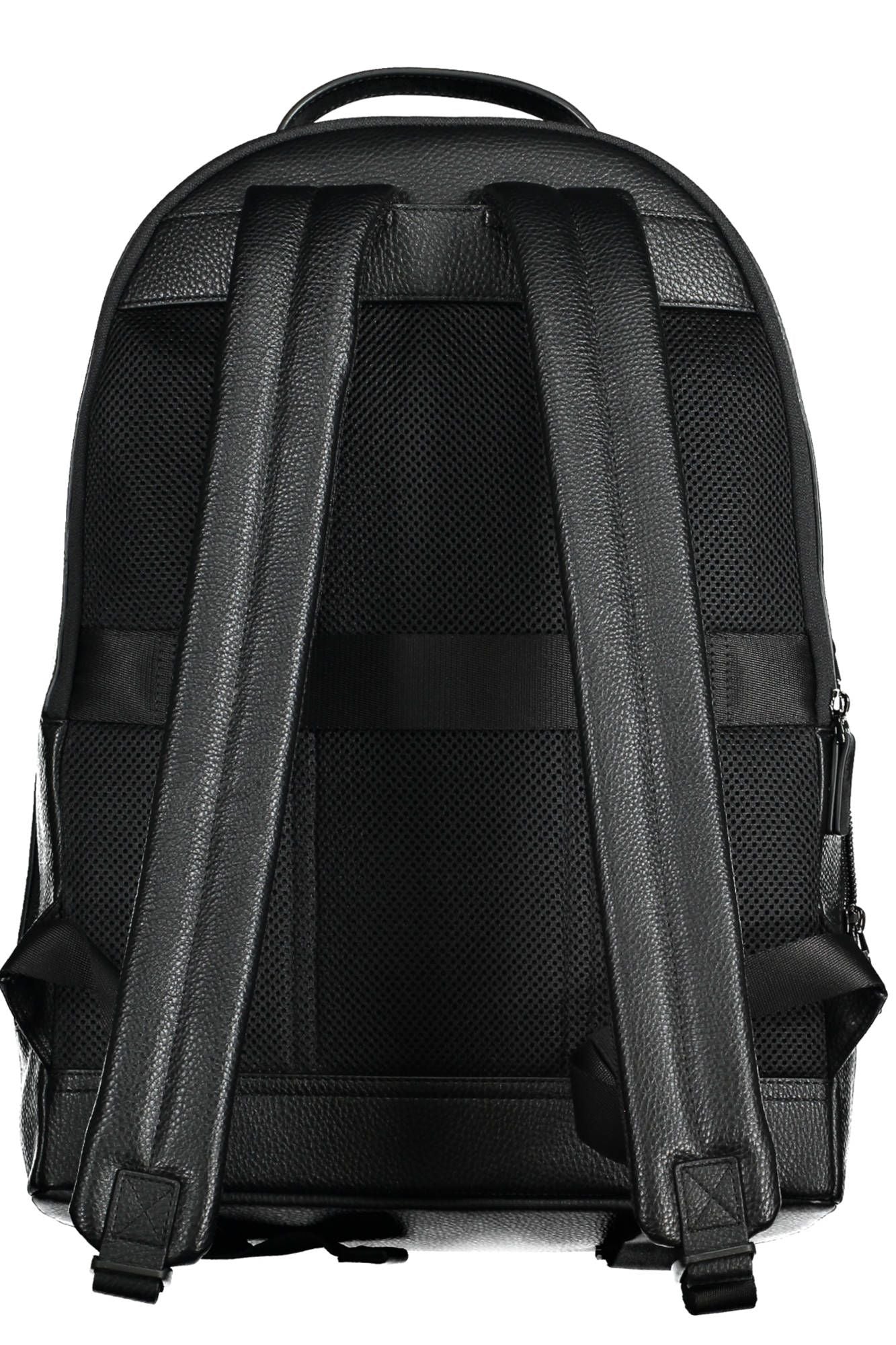 Black Polyurethane Backpack