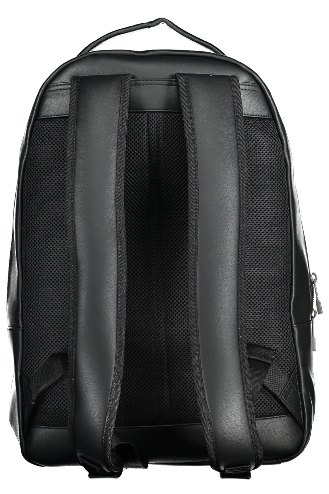 Black Polyurethane Backpack