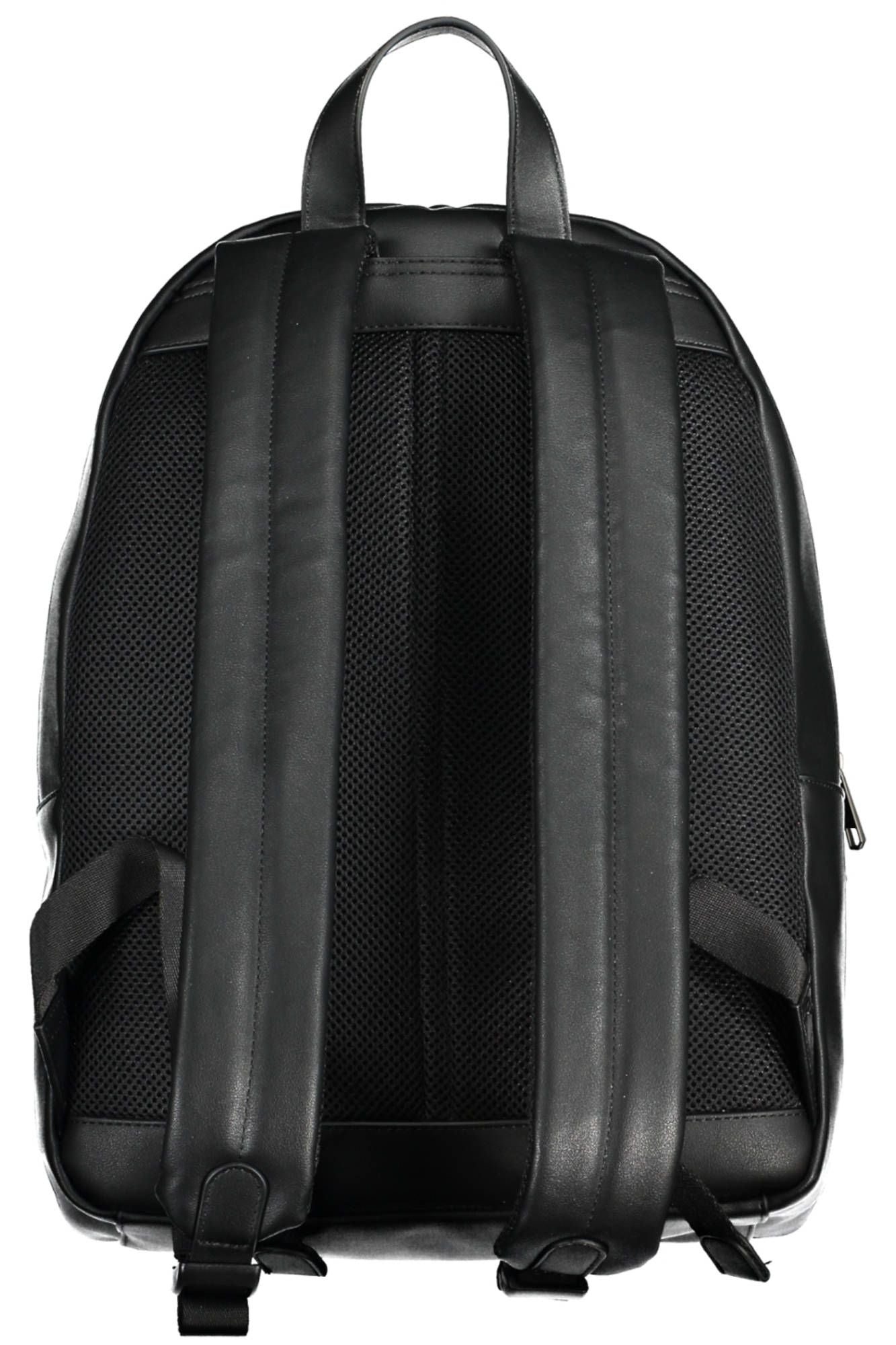 Black Polyurethane Backpack