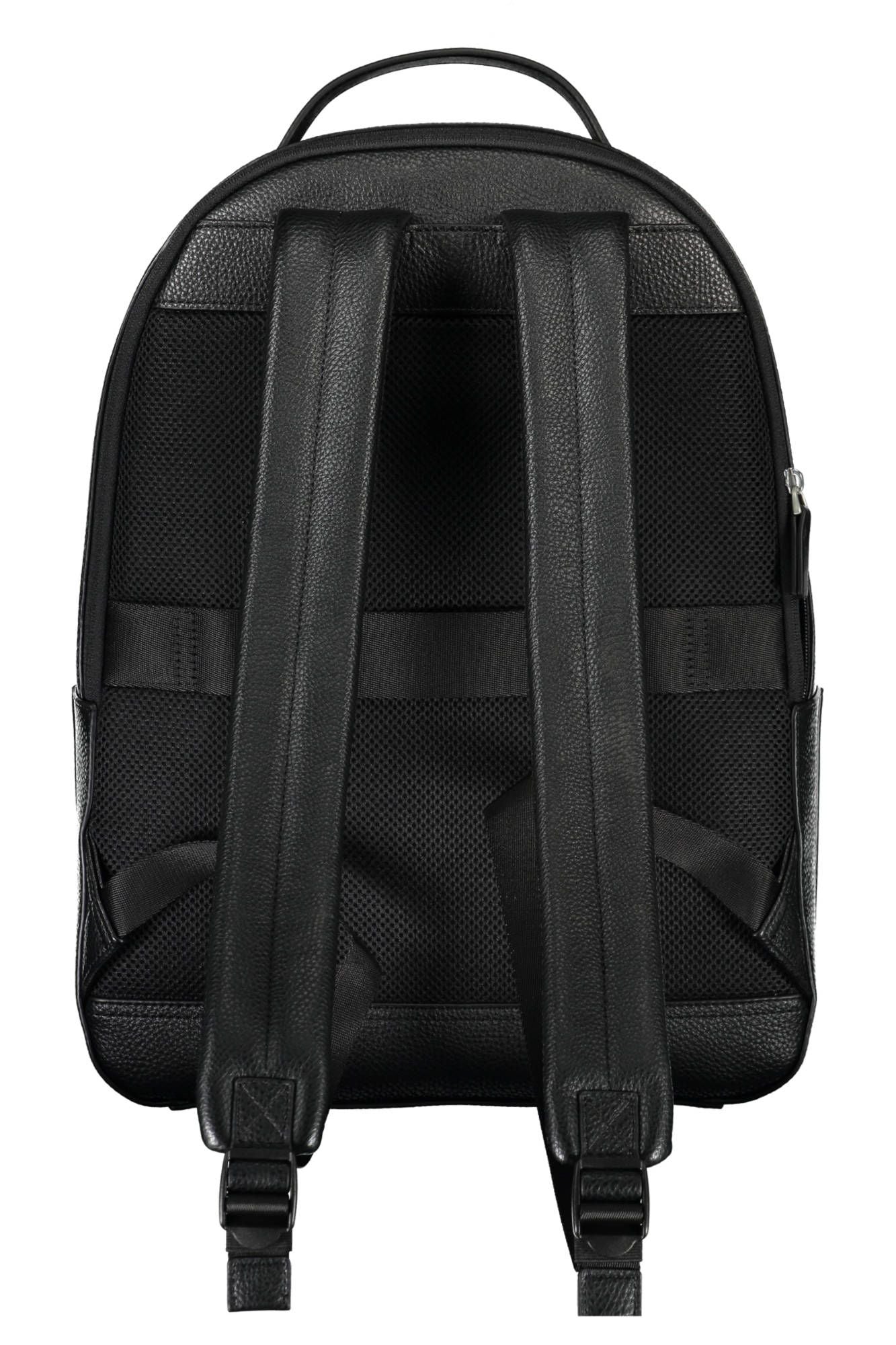 Black Polyurethane Backpack