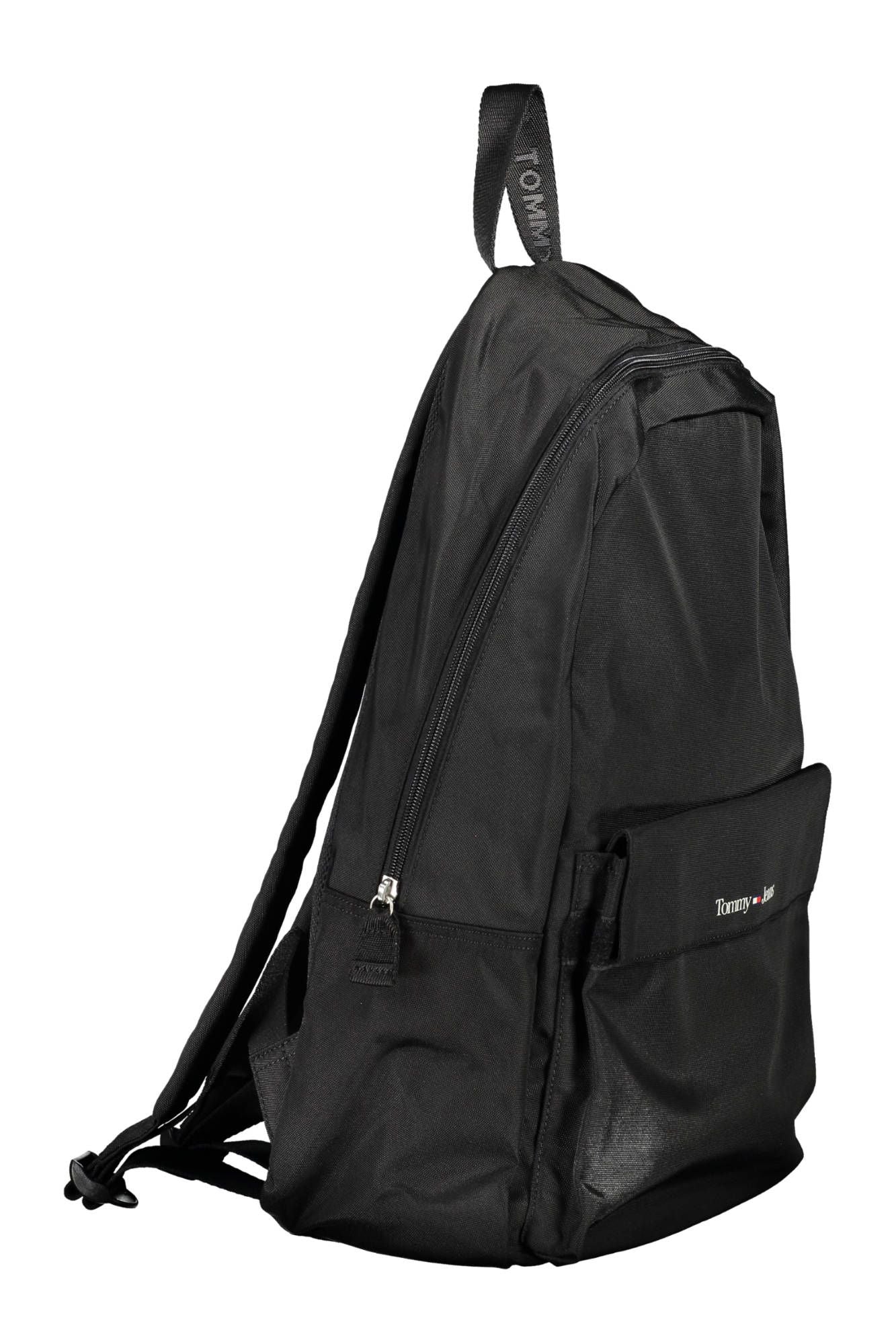 Black Polyester Backpack