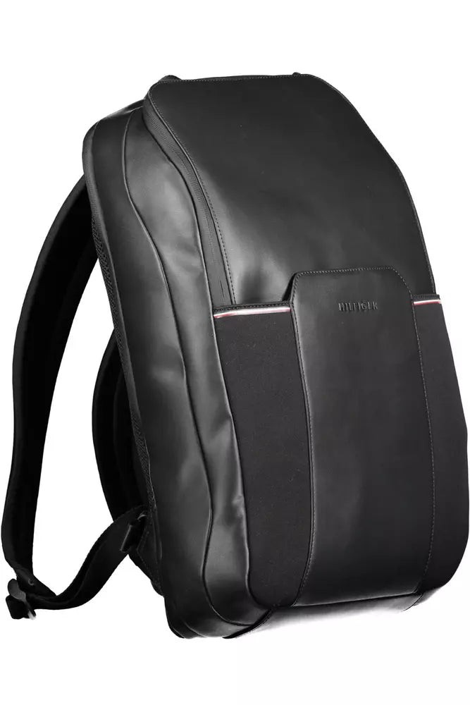 Black Polyester Backpack