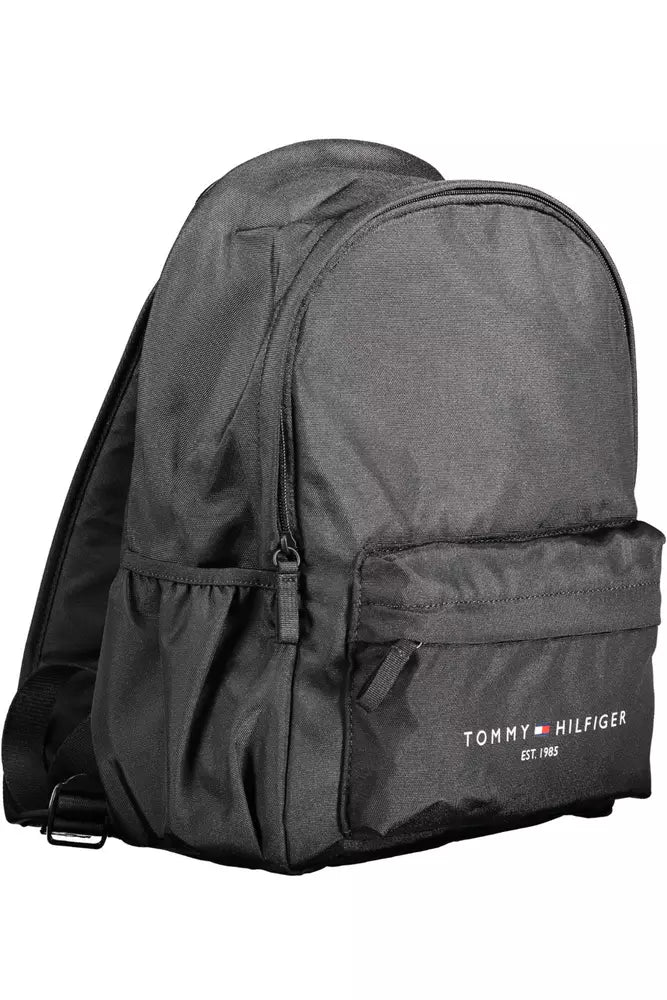 Black Polyester Backpack